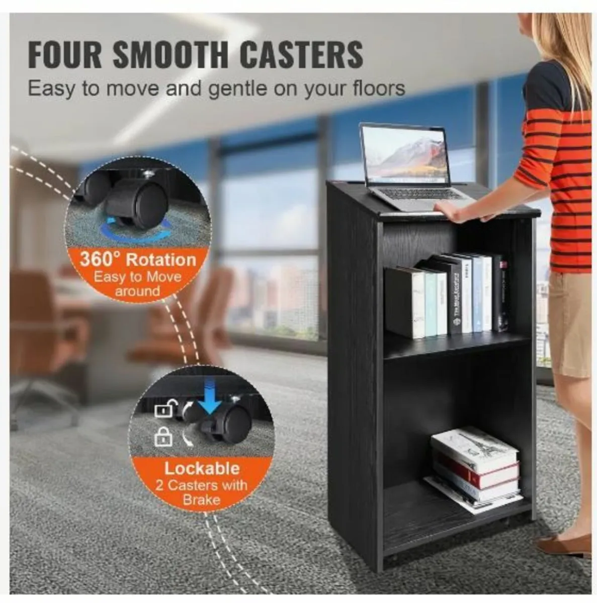 Podium Stand, 119 cm Hostess Stand - Image 4