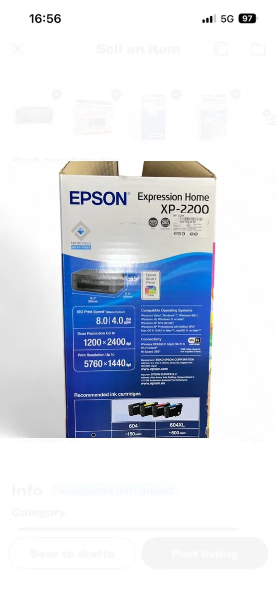 Canon Expression Home XP2200 Multifunction Printer - Image 4