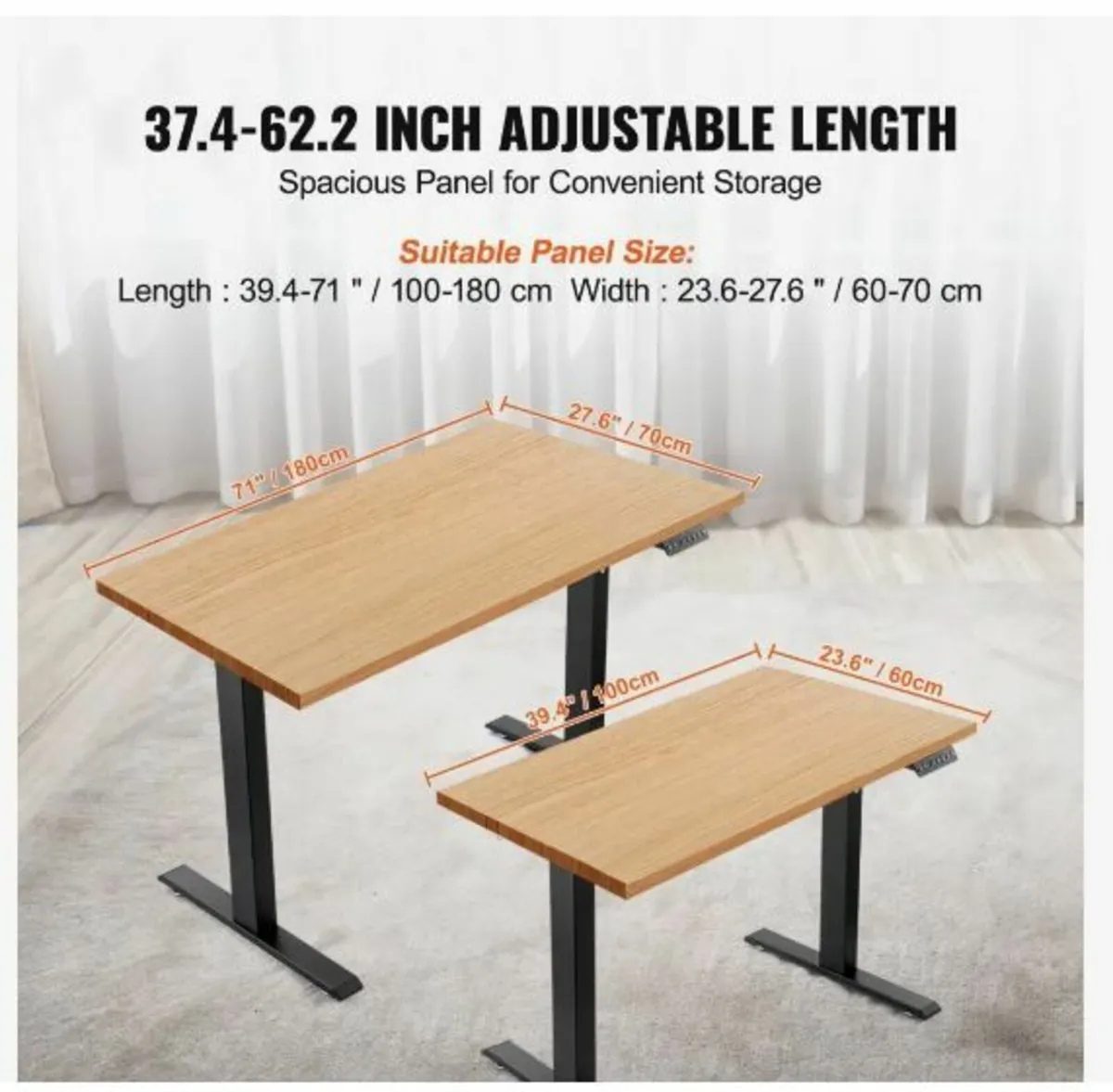 Standing Desk Frame, Adjustable 70-117 cm - Image 3