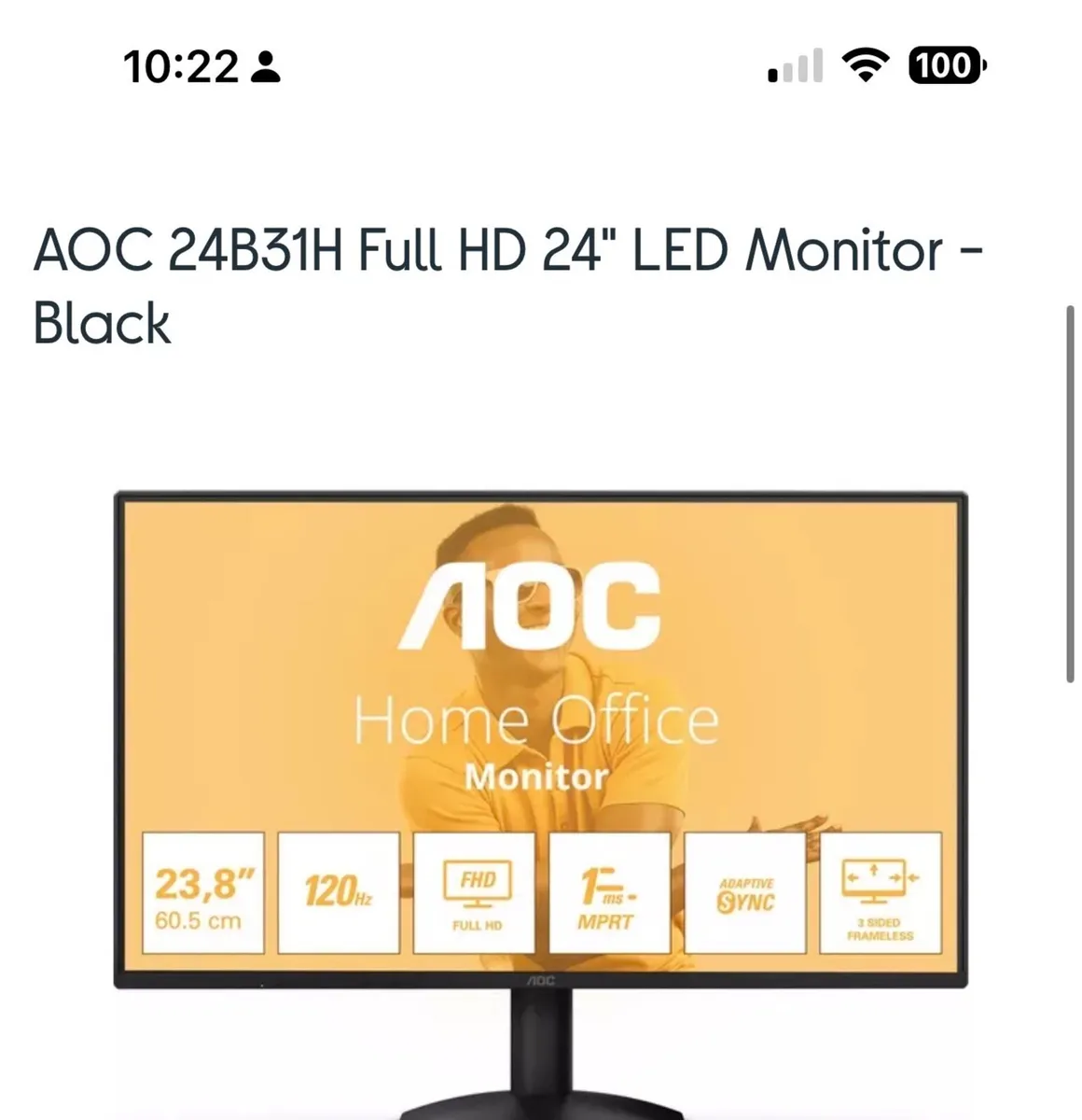 24” Monitor - Image 1