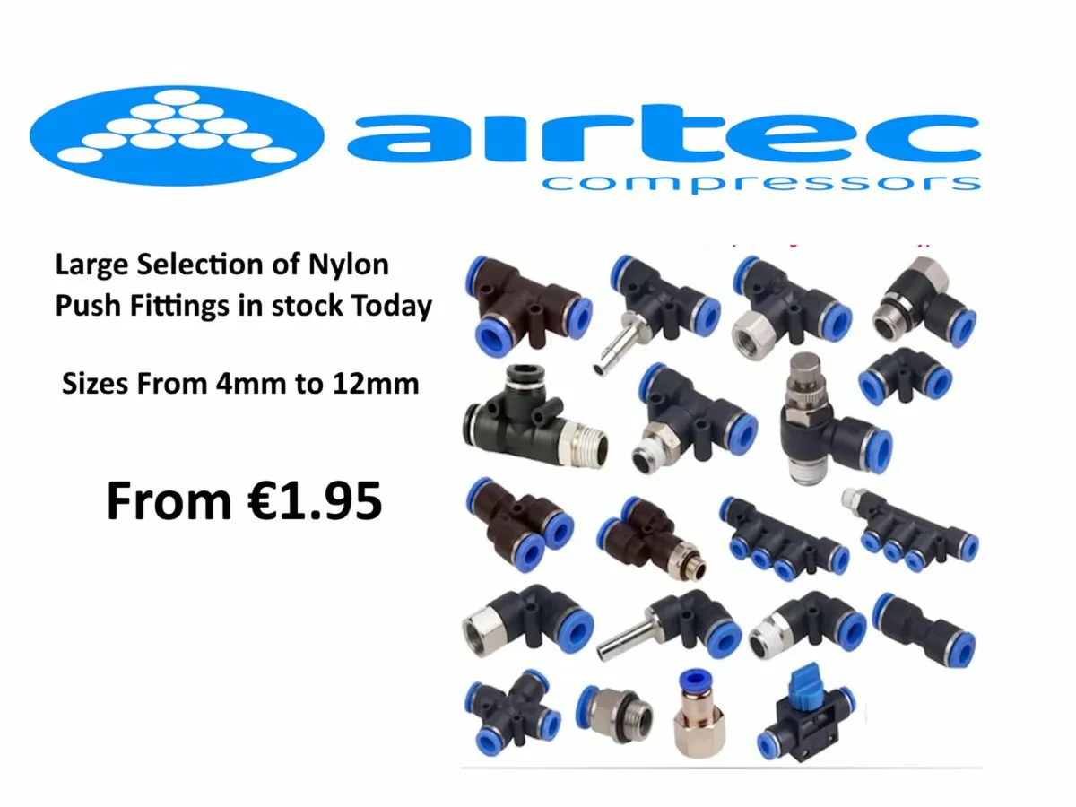 Compressor - Pneumatic Nylon Push Fittings - Image 1