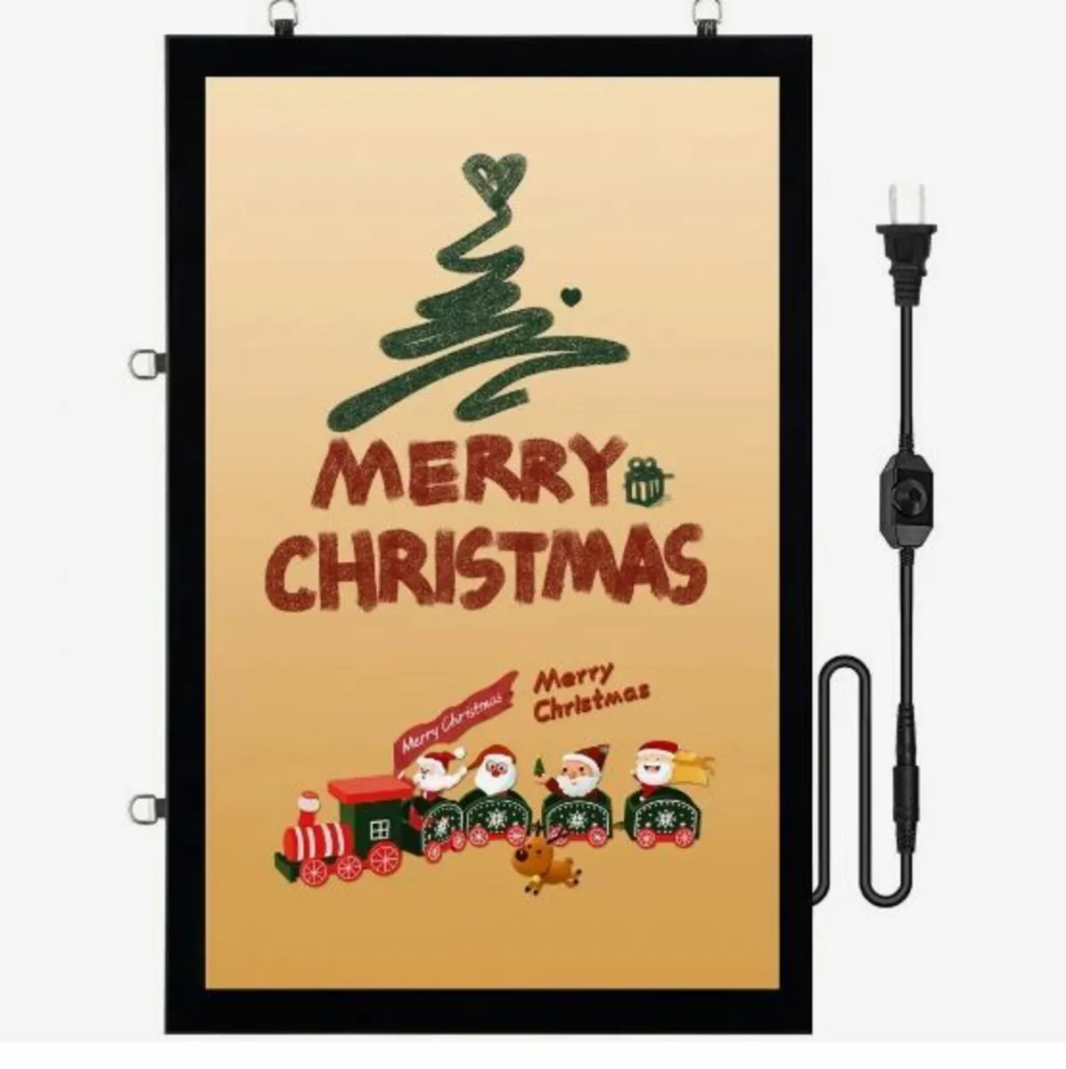 LED Poster Frame in Black, 27" x 40" Picture - Image 1