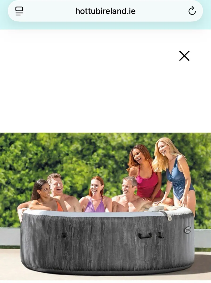 Intex Grey Wood Deluxe WIFI 6 Person Hot Tub - Image 2
