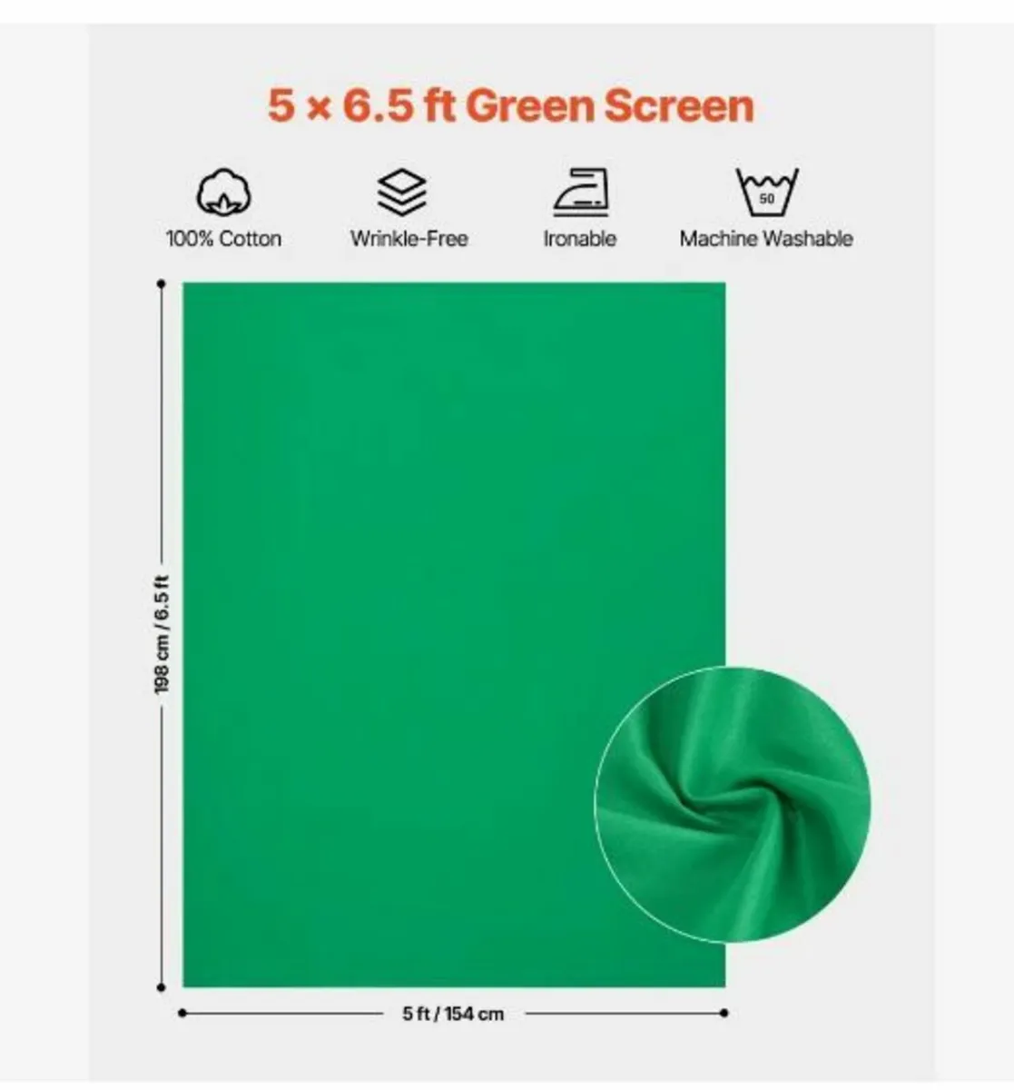 Backdrop Stand, 5 x 6.5 ft Adjustable - Image 4