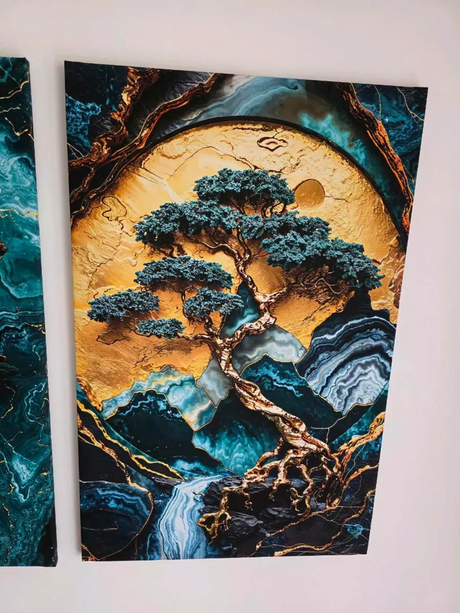 3 canvas 46cm x 67 cm each - Image 3