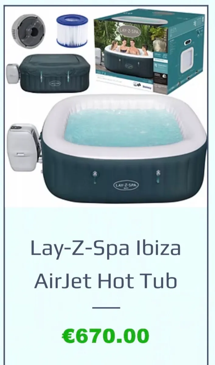 Lay-Z-Spa Ibiza AirJet Hot Tub - Image 1