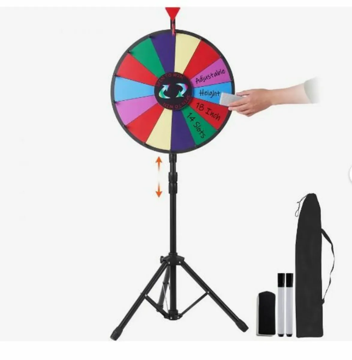 18” Prize Wheel Tripod Floor Stand - Image 1