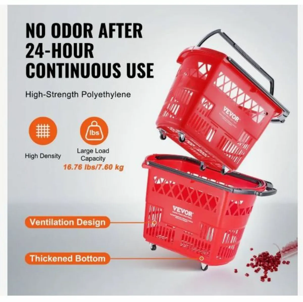 Shopping Baskets, 6PCS, 39L - Image 4