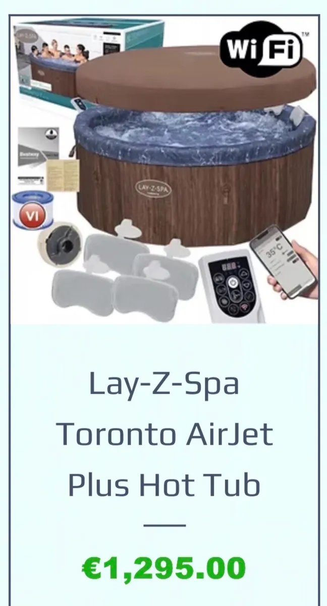Lay-Z-Spa Toronto AirJet Plus Hot Tub 6 persons - Image 1