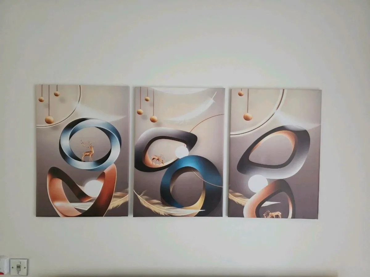 3 canvas 46cm x 67 cm each - Image 2