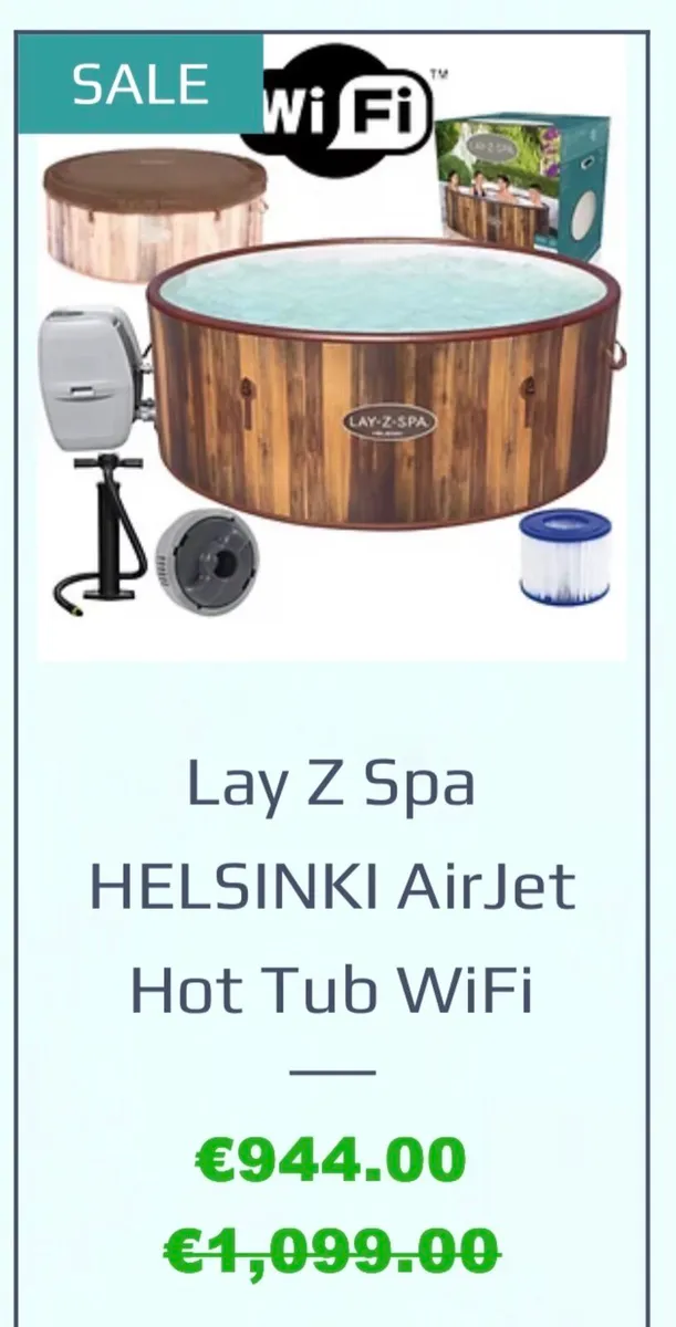 Lay Z Spa HELSINKI AirJet Hot Tub WiFi 6 persons - Image 1