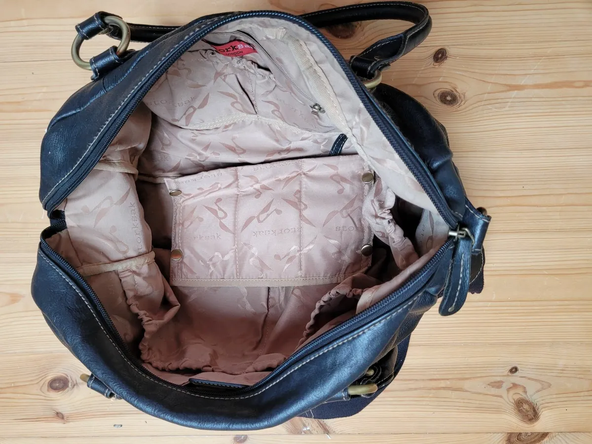 Storksac Leather Nappy Bag - Image 2