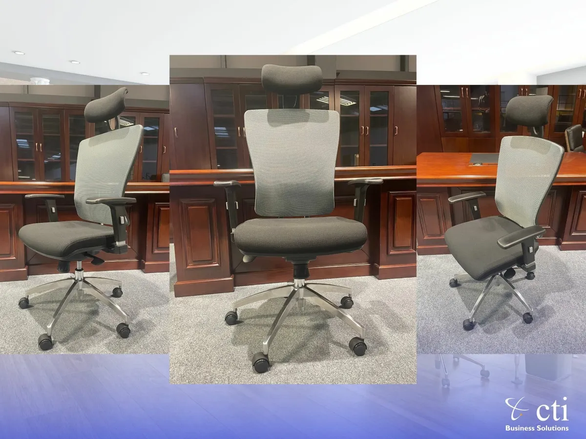 NEW Grey Cosmopolitan Office Chairs - In Stock - Image 1