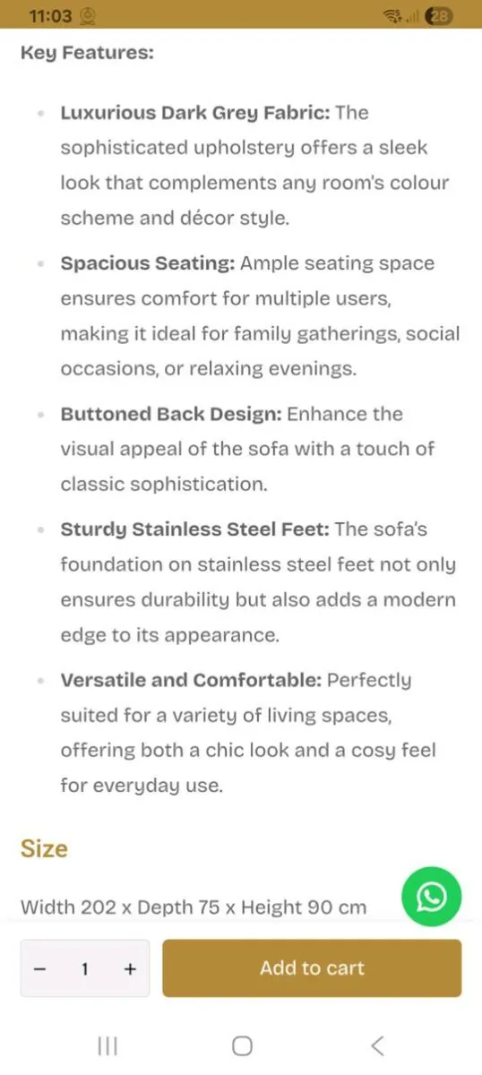 2× 3 seater sofas - Image 4