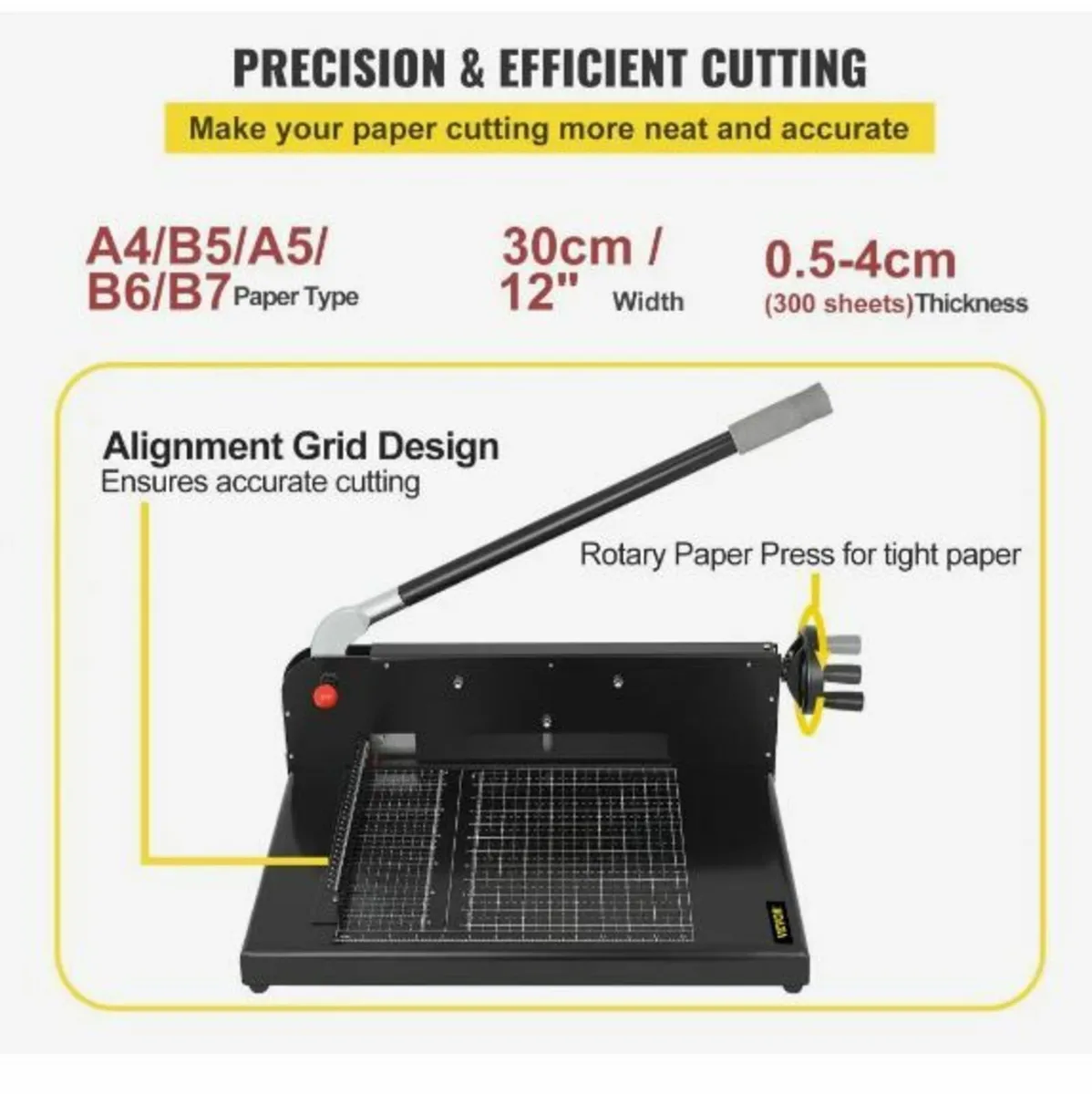 A4 Paper Guillotine 12" Width Paper Cutter - Image 3