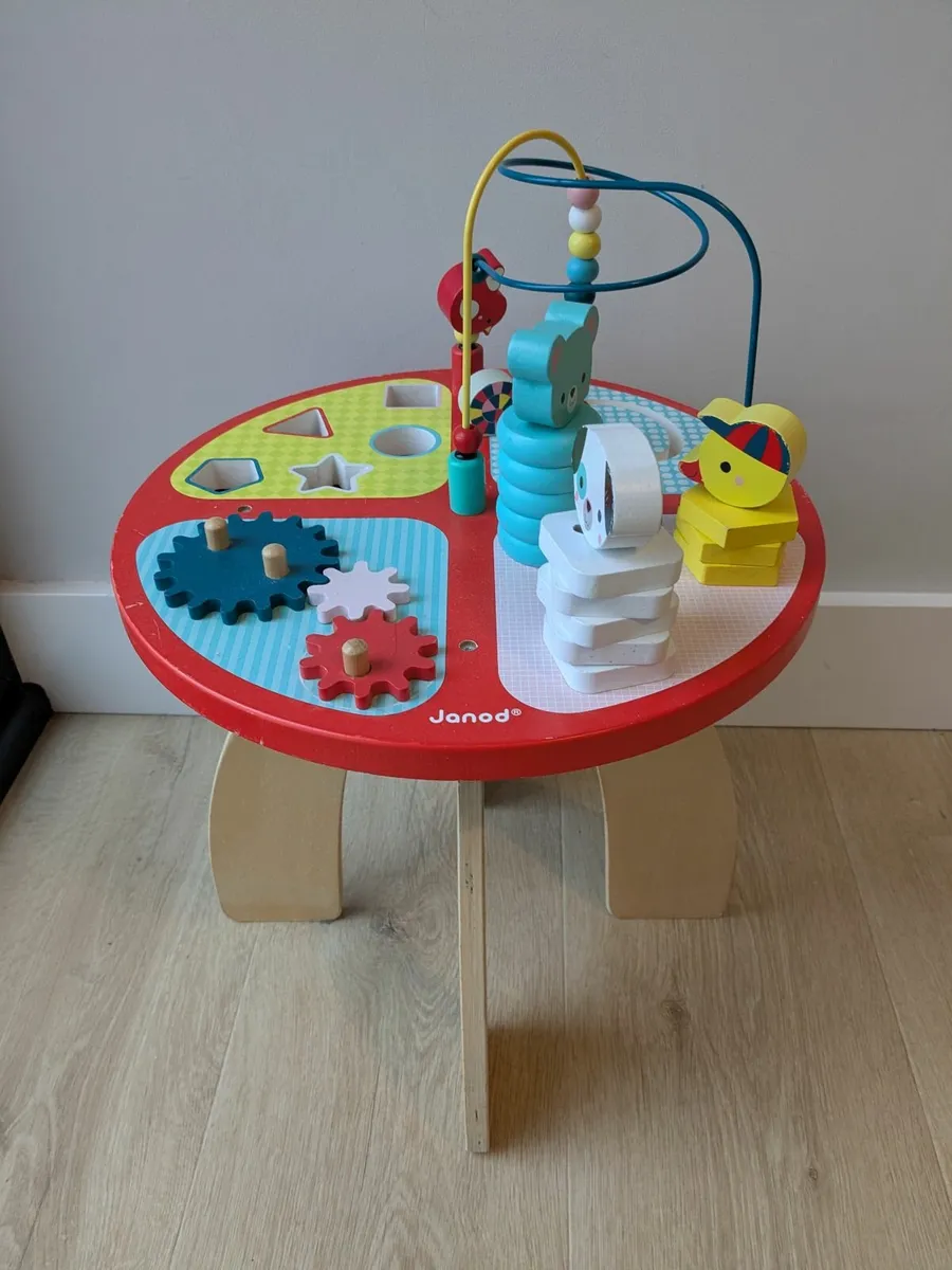 Janod Wooden Activity Table 'Baby Forest' - Image 1