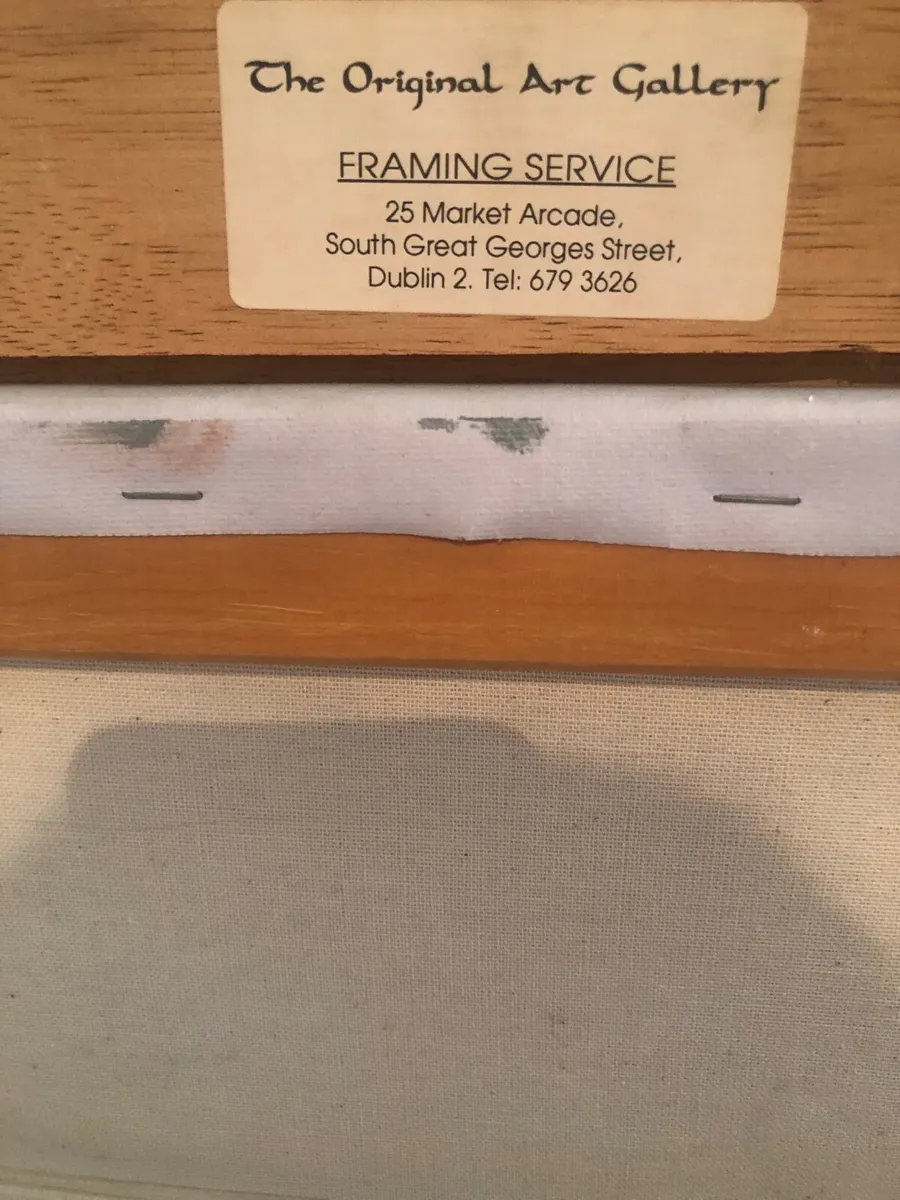 Canvas oil painting old painting perfect condition - Image 4