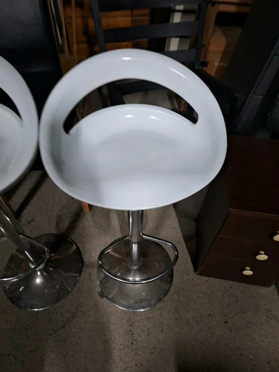 Three stools IN USED condition (DELIVERY) - Image 2