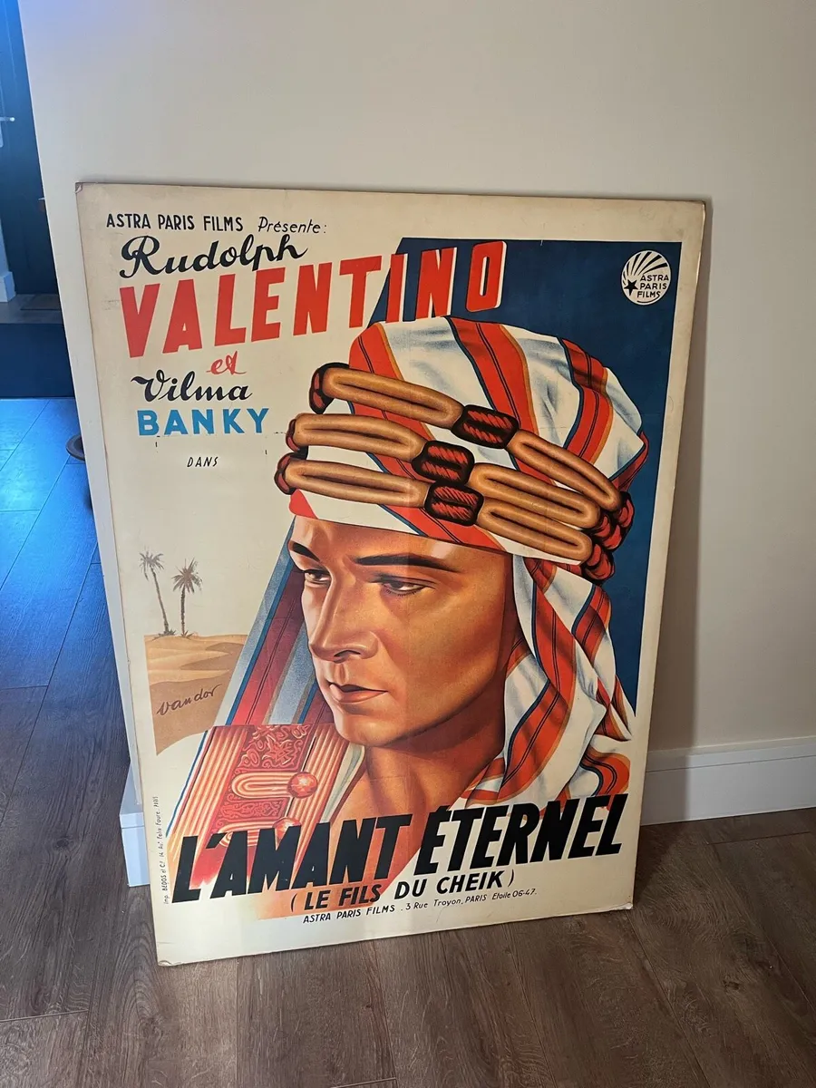 Vintage French Film Poster - Image 1