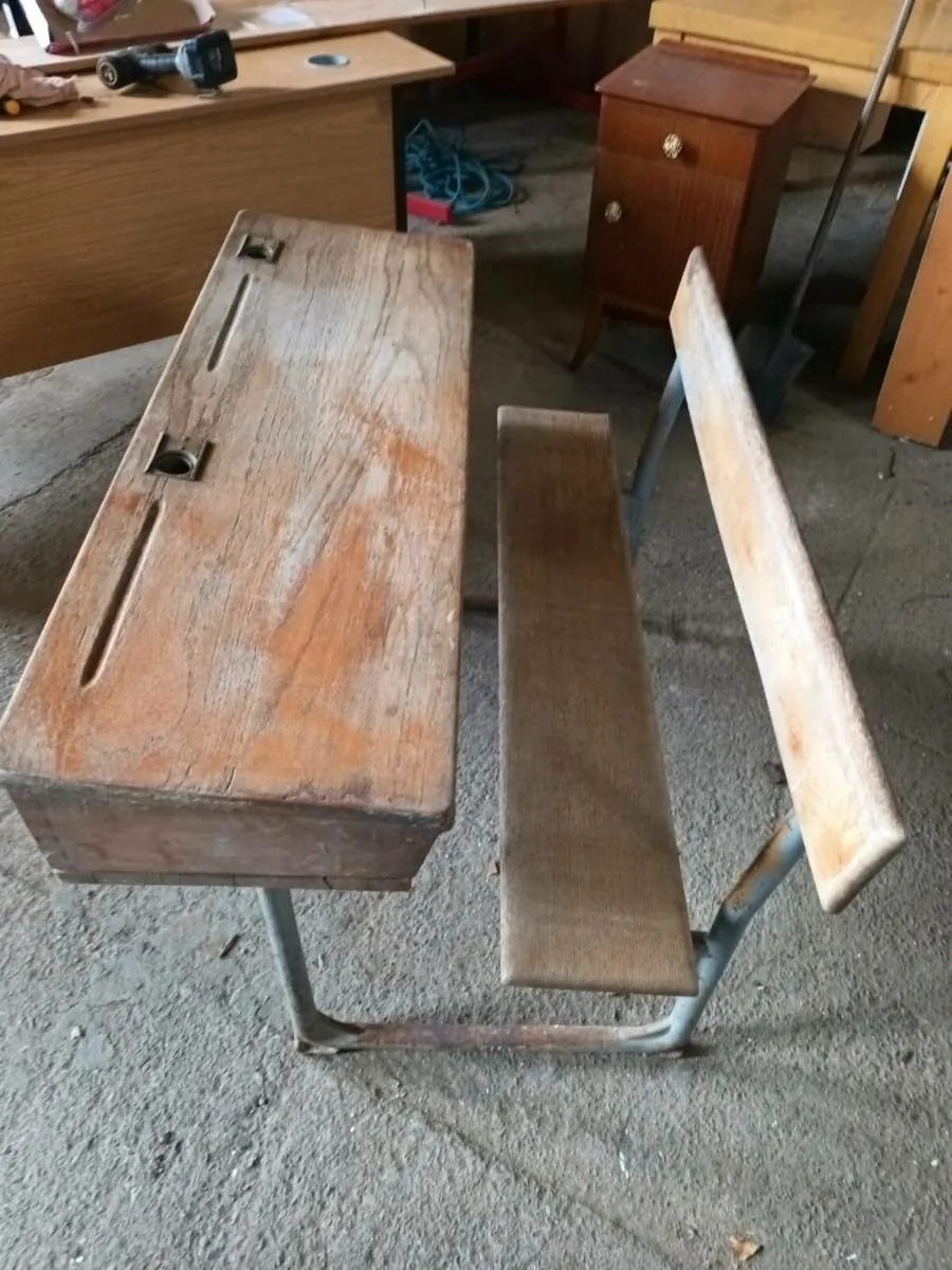 Vintage School Desk - Image 2