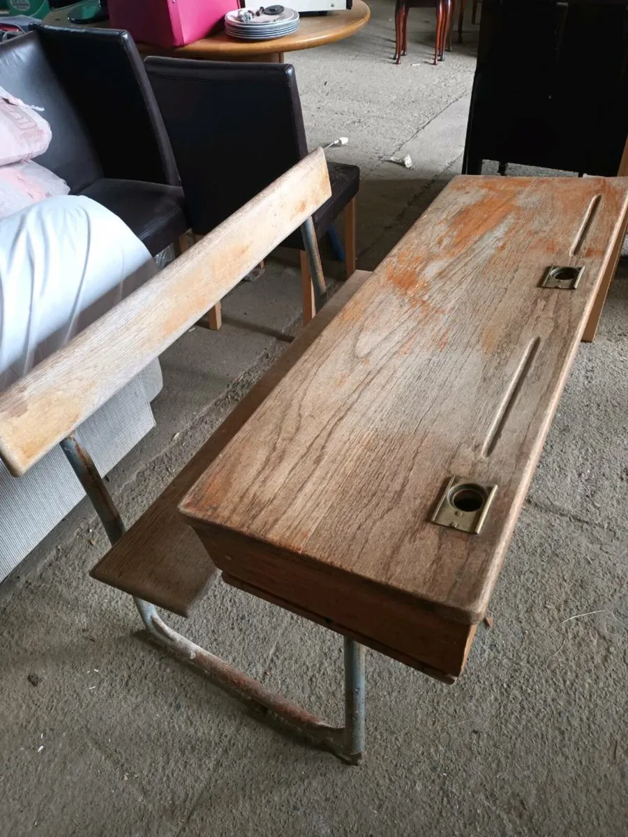 Vintage School Desk - Image 3