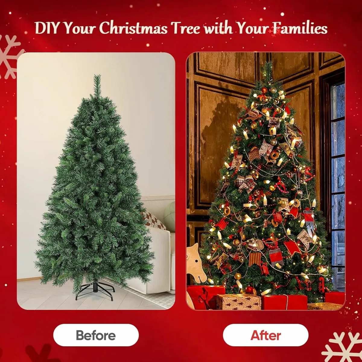 180cm 6ft Christmas Tree Artificial 180cm - Image 3