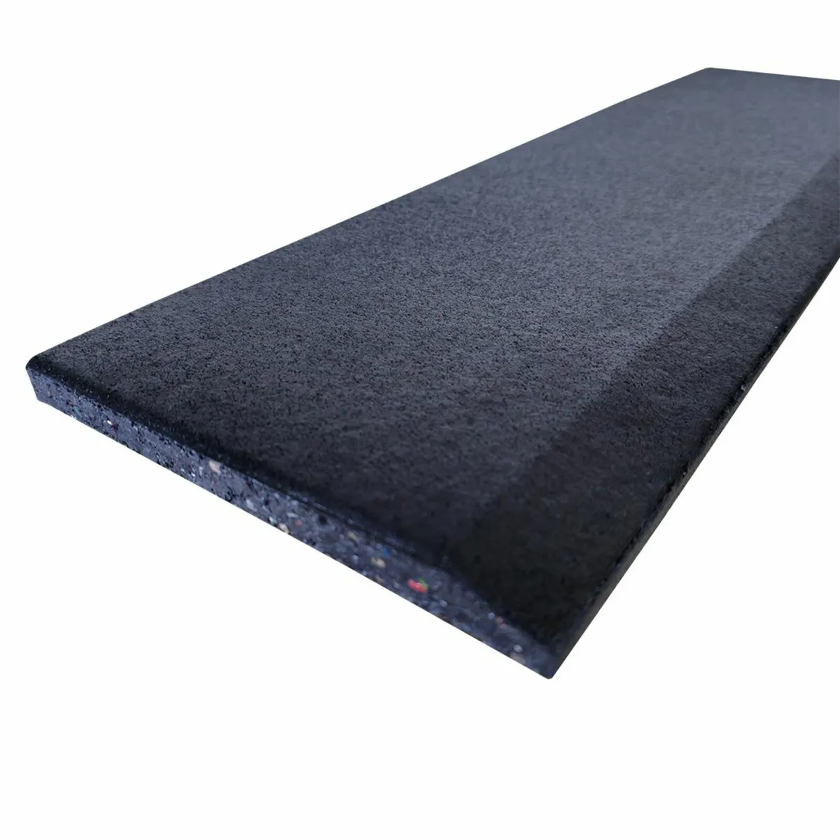 Black EZ Clean - 15mm Rubber Gym Floor Ramps 500m - Image 3