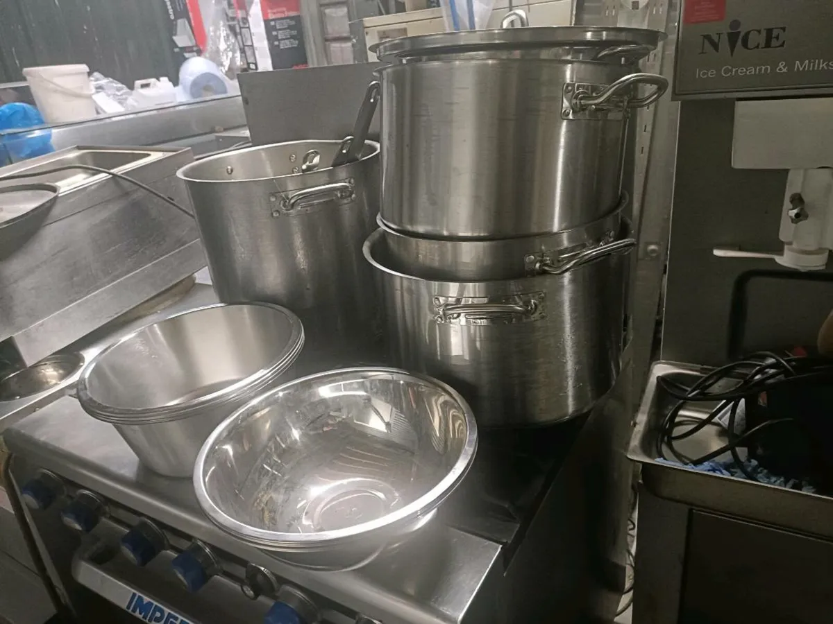 Stainless steel Pots and pans new & used - Image 1