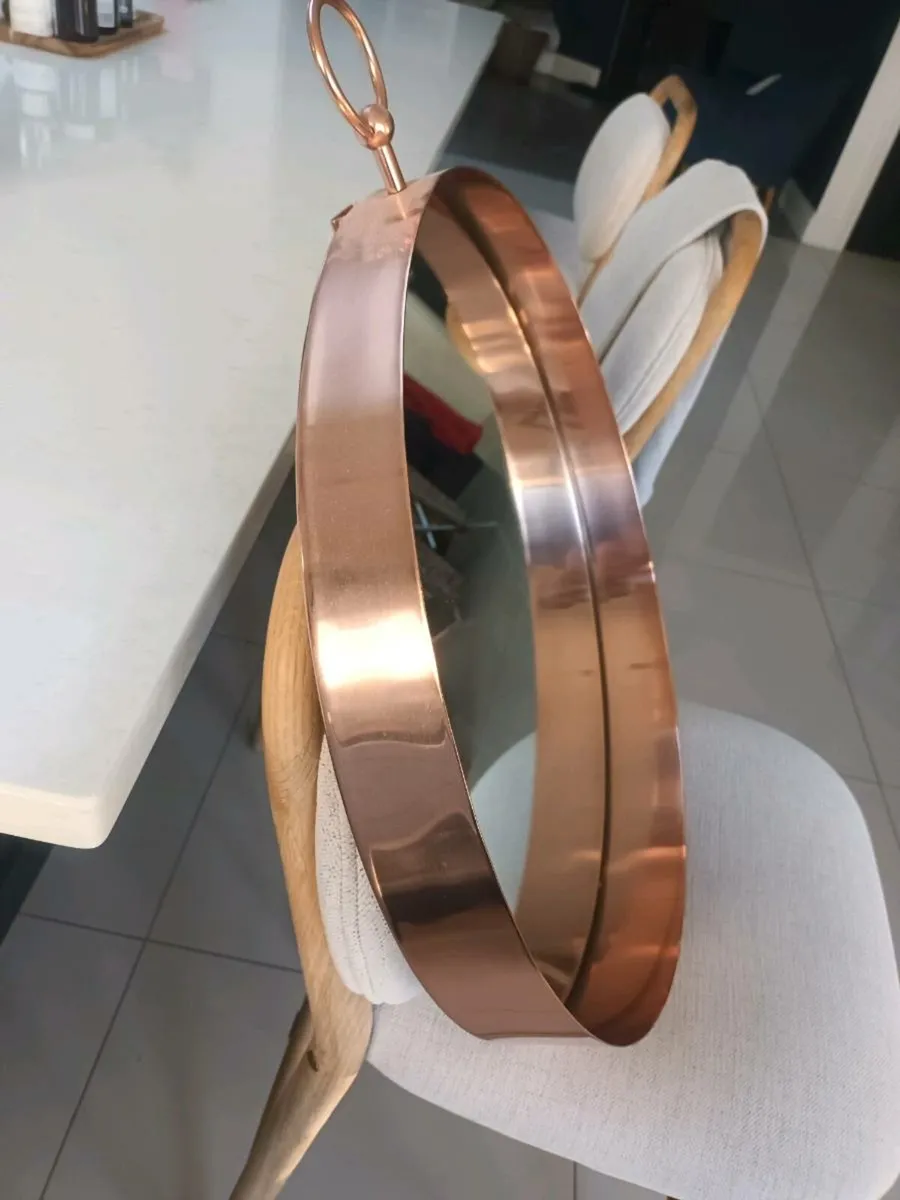 ☆☆REDUCED TO SELL 50cm Round Copper Mirror☆☆ - Image 3