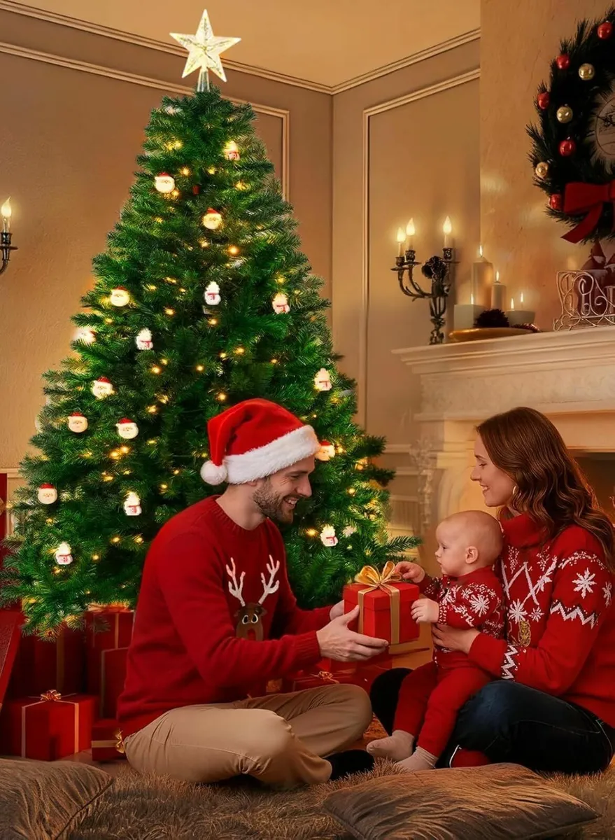 180cm Christmas Tree, Artificial 9 Lighting Modes - Image 4