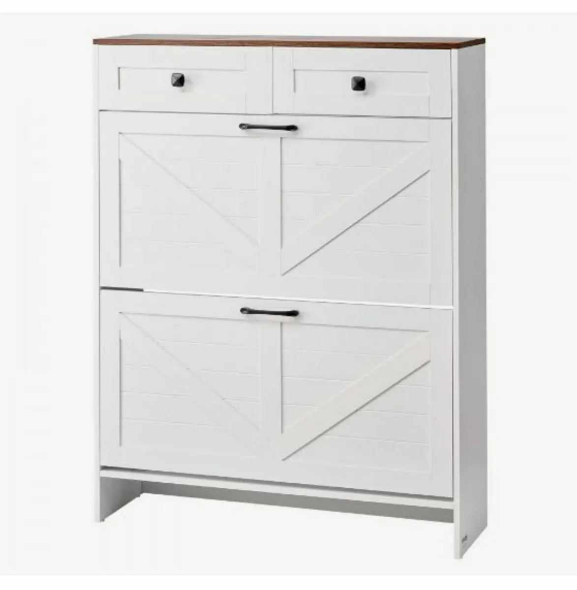 Shoe Cabinet with 2 Flip Drawers - Image 3
