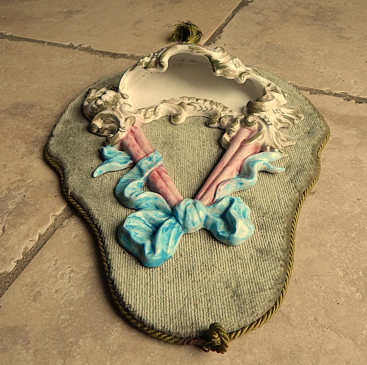 Ceramic Water Font on Velvet Background - Image 3