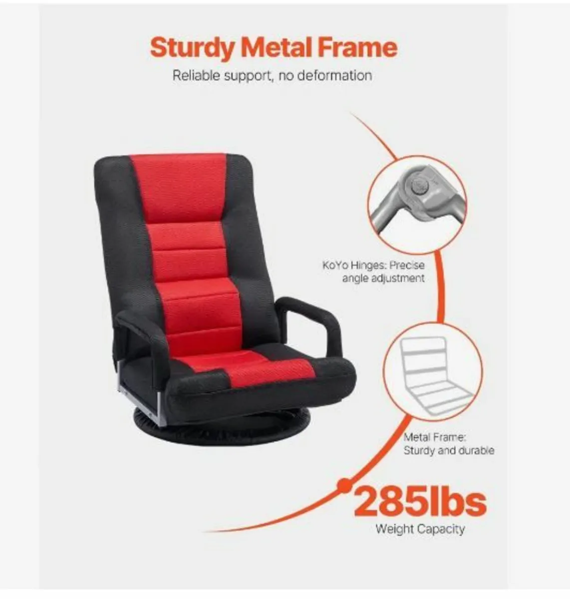 Swivel Floor Gaming Chair - Image 2