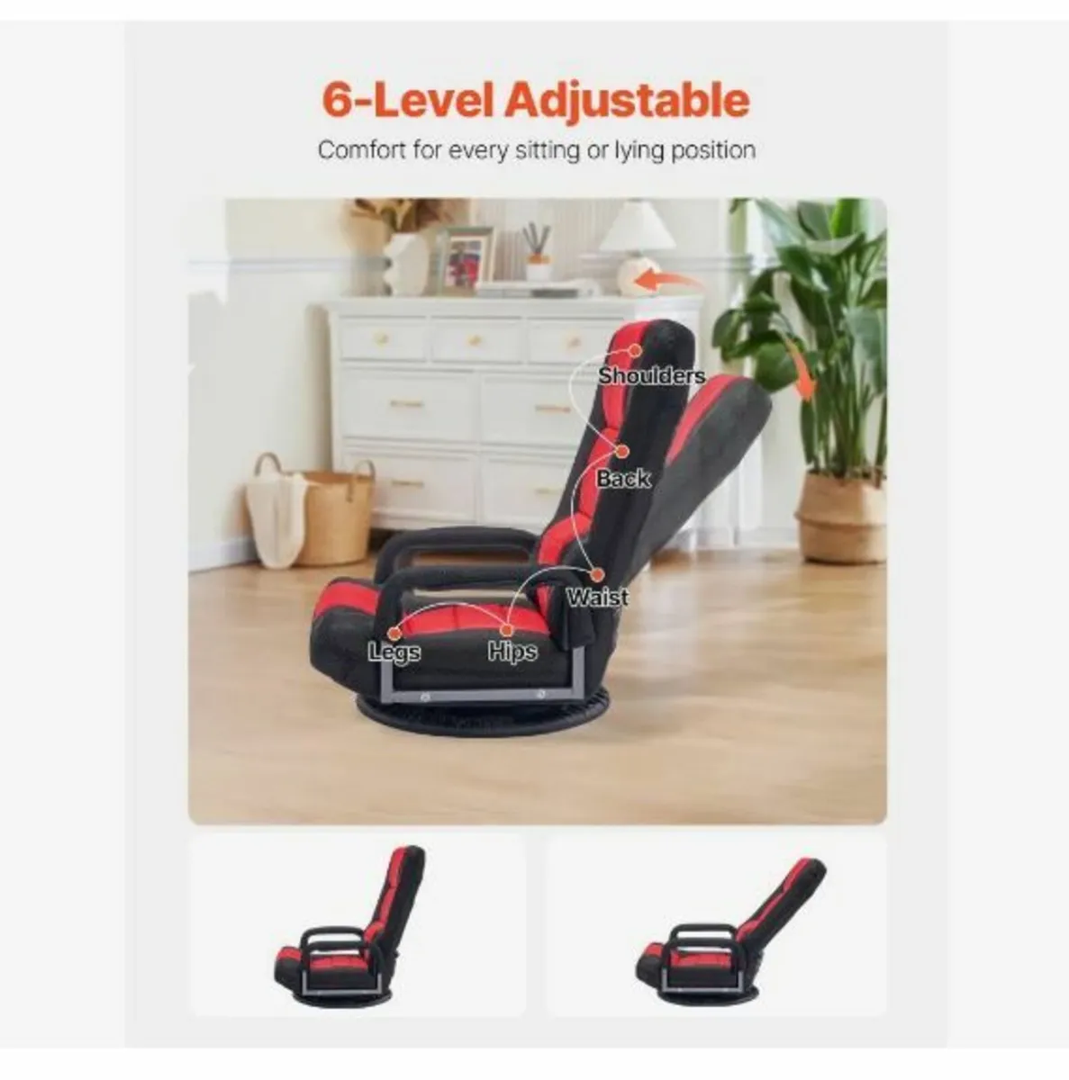 Swivel Floor Gaming Chair - Image 4
