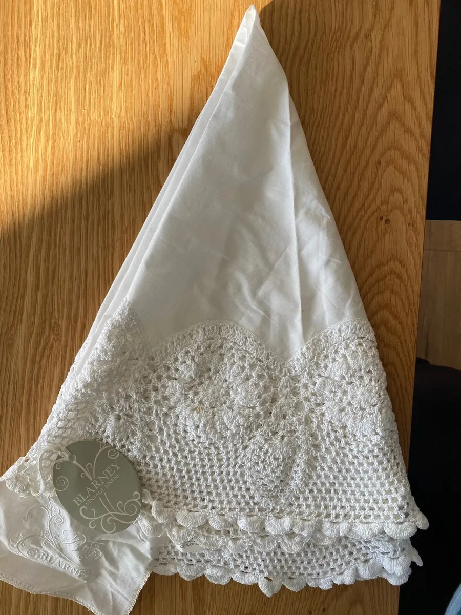 Circular Tablecloth - Blarney Vintage Linen unused - Image 1