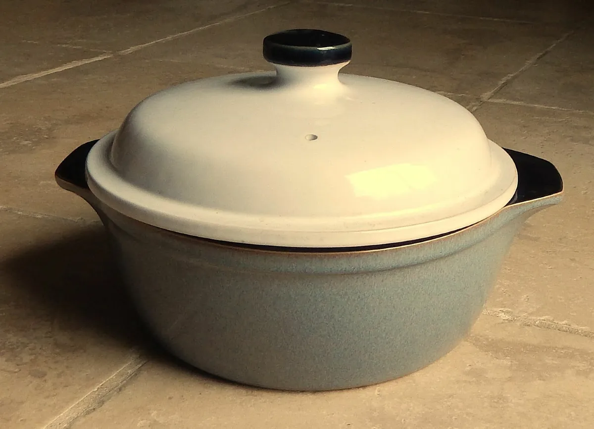 Denby Jet Ceramic Casserole Dish - Image 1