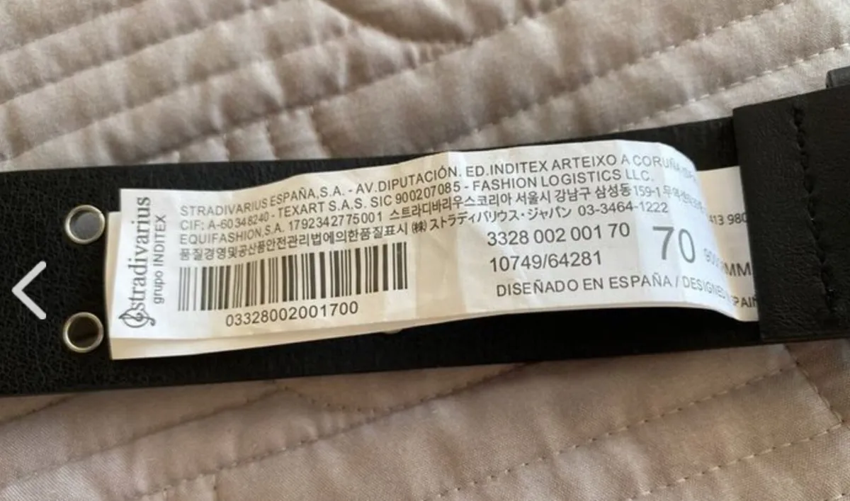 Belt - Black - Stradivarius - 70cm - Image 3