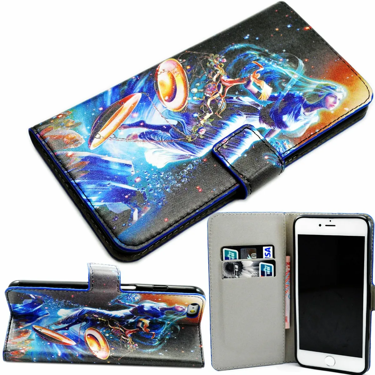 Leather Card Wallet Case For Apple iPhone 6 Plus