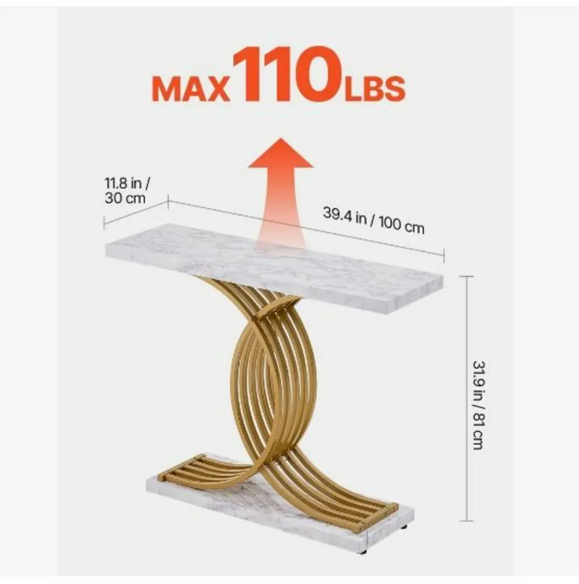 Narrow Console Sofa Table - Image 3