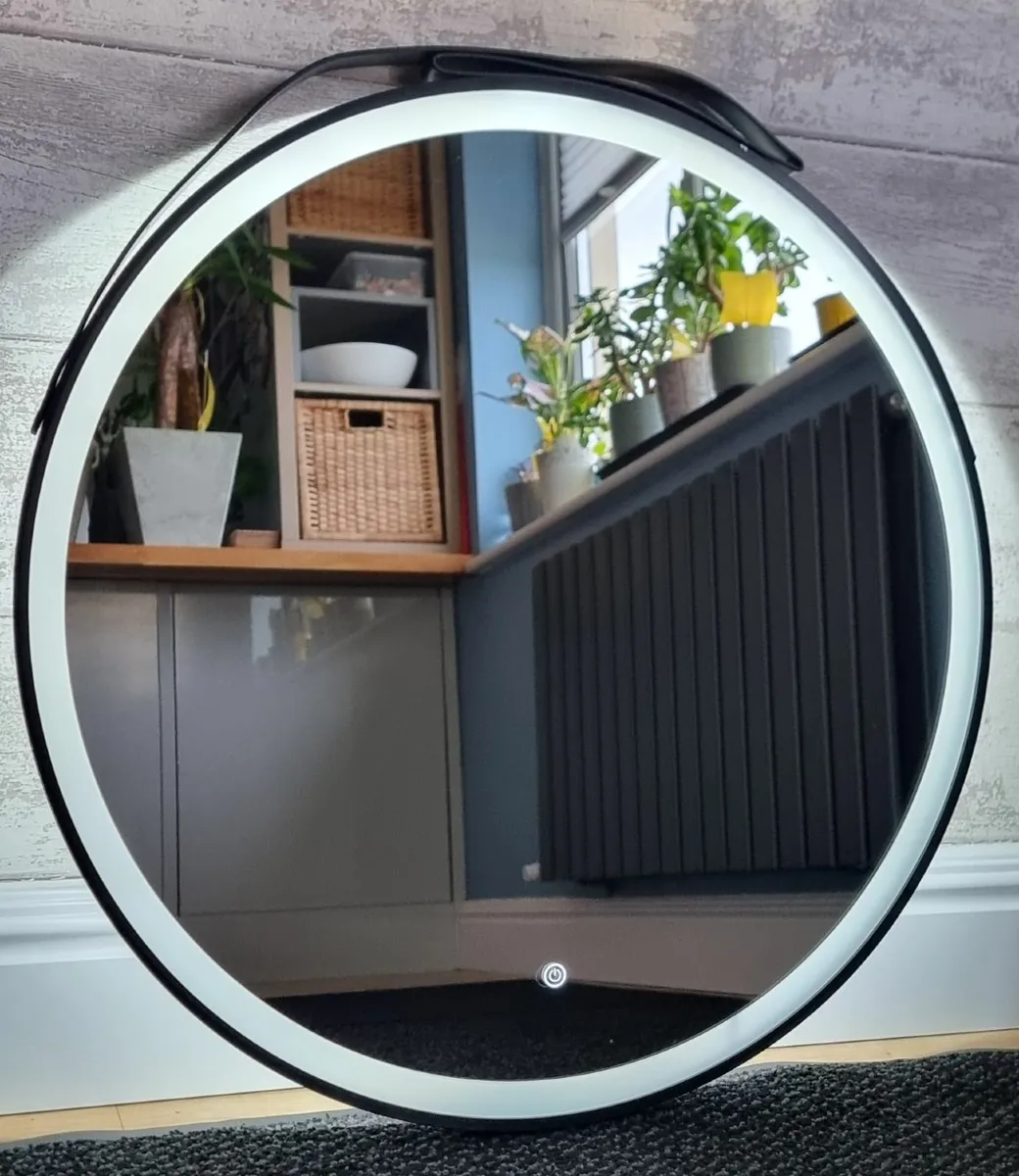 LED Bathroom Mirror Black Frame - Image 3
