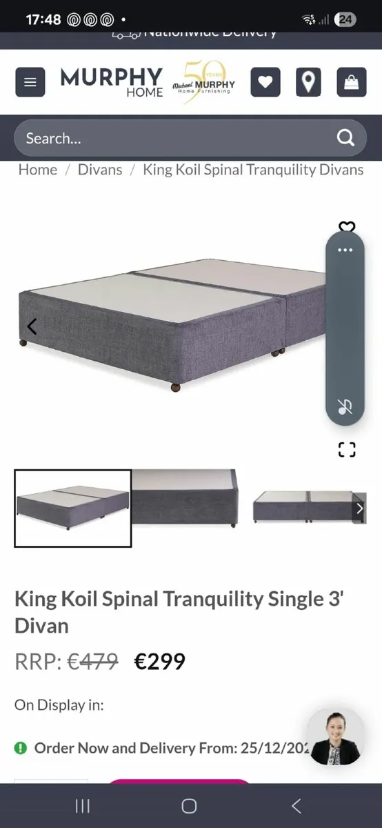 Single bed bases x 2 (Super King) - Image 1