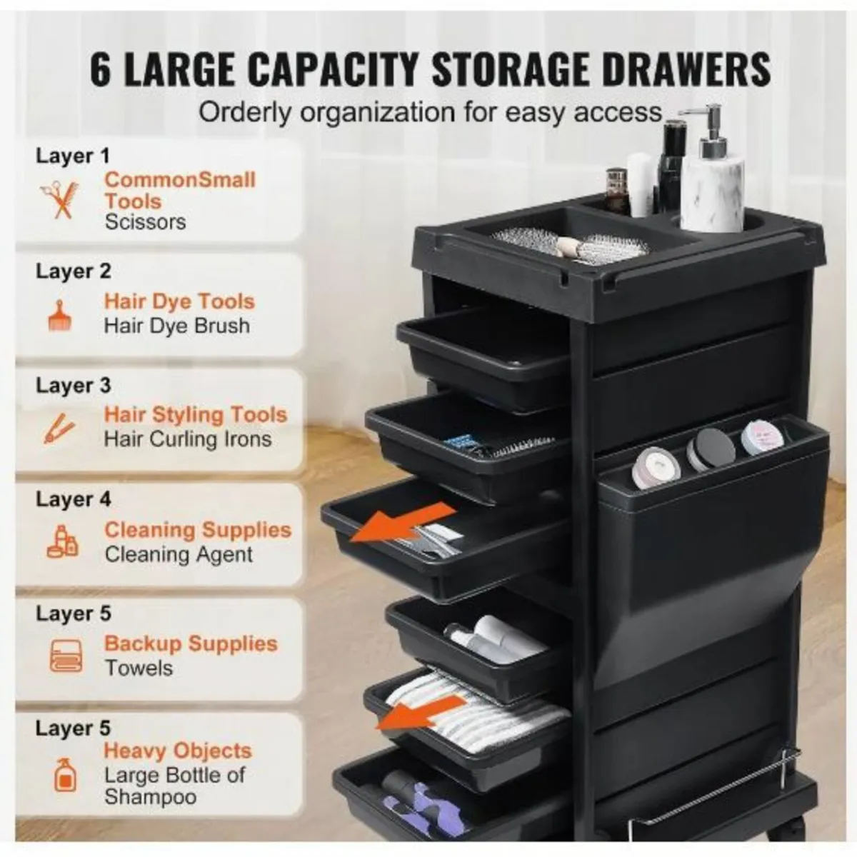 Ultimate Salon Trolley Cart - Image 3