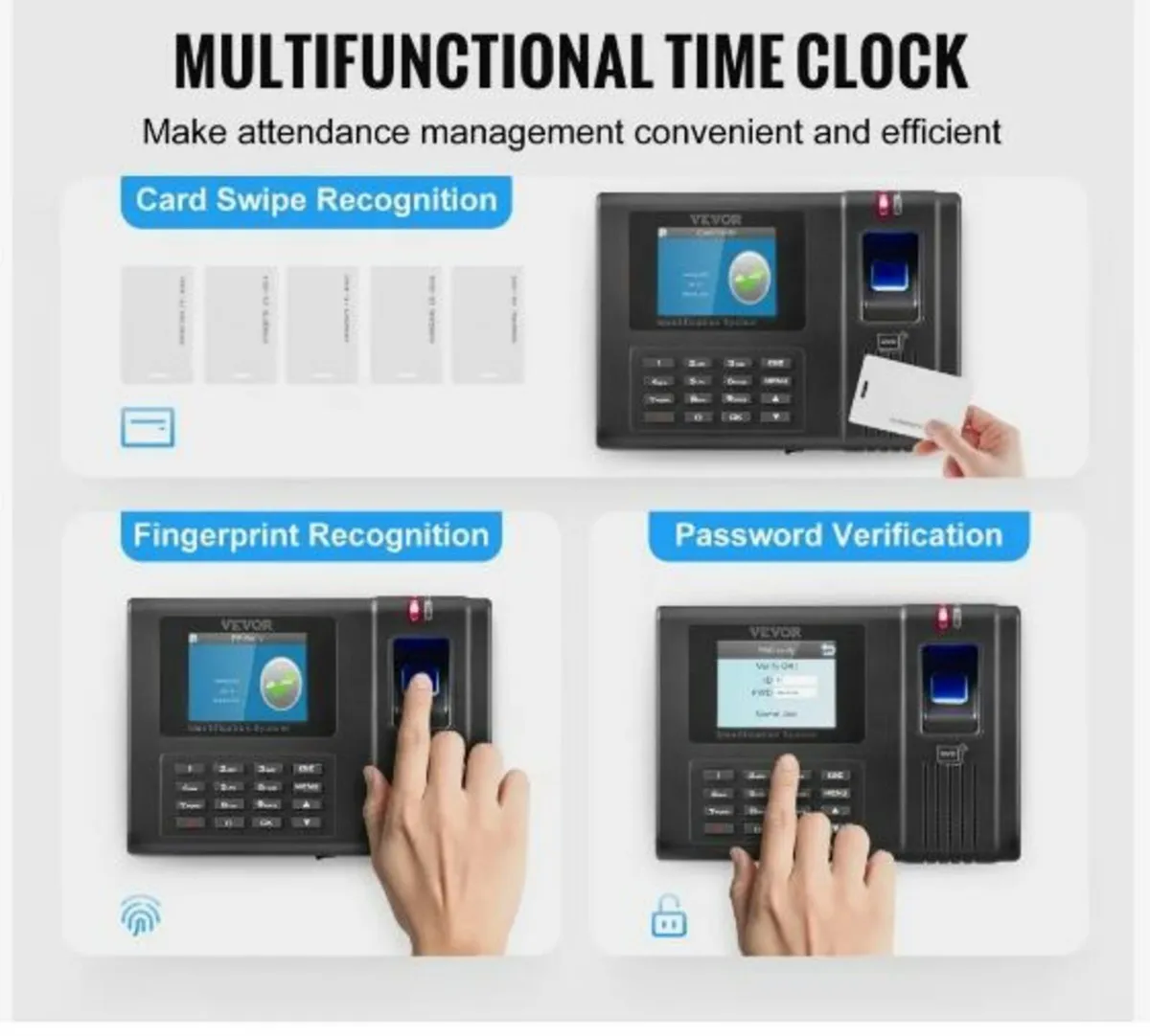 Time Clock, Employee Attendance Machine - Image 3