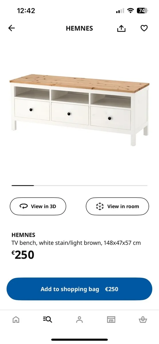 IKEA Hemnes TV Unit and storage - Image 3