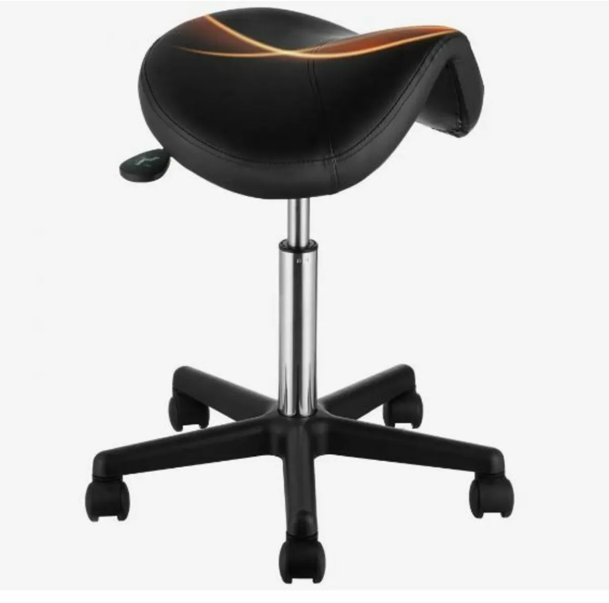 Saddle Stool with Wheels - Image 1