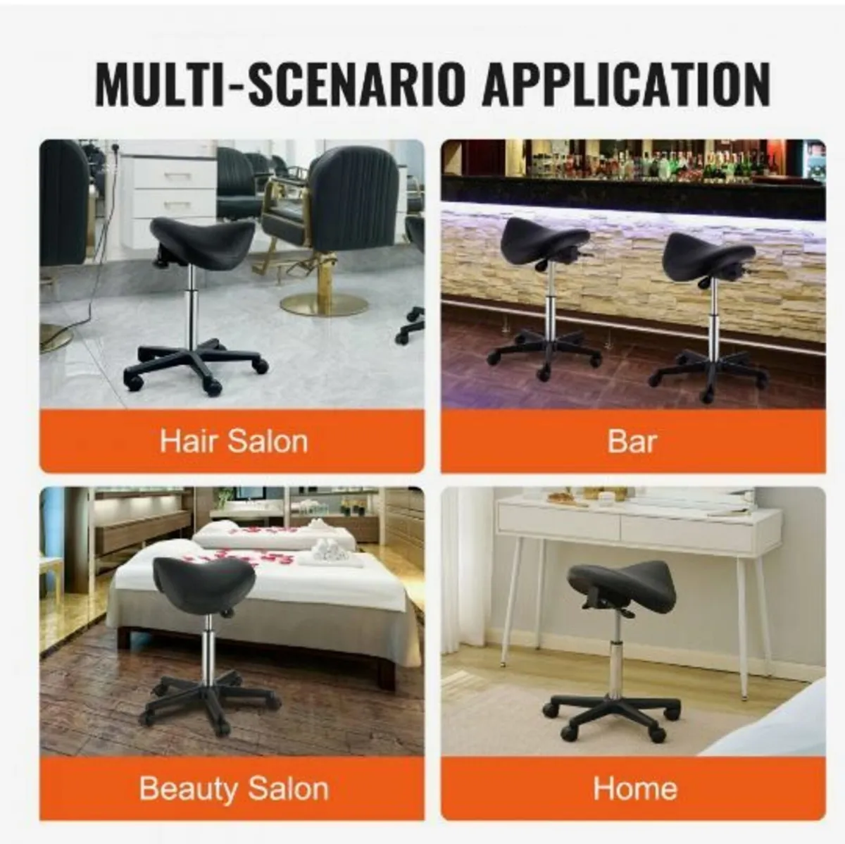 Saddle Stool with Wheels - Image 4