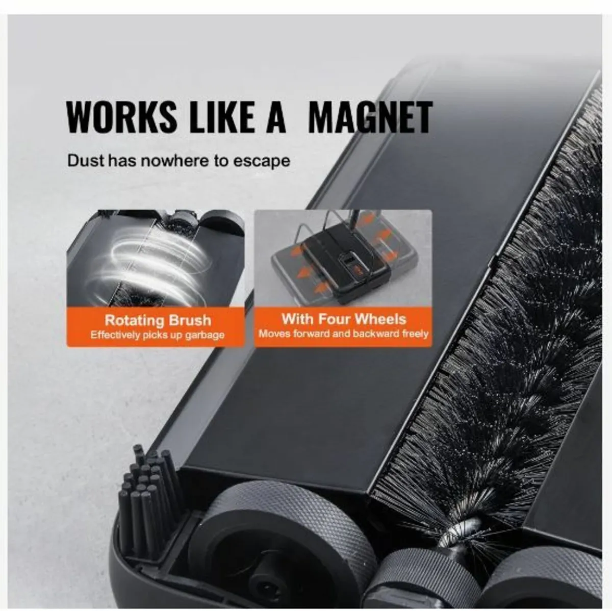 Carpet Sweeper, 20 cm Sweeping Paths - Image 3