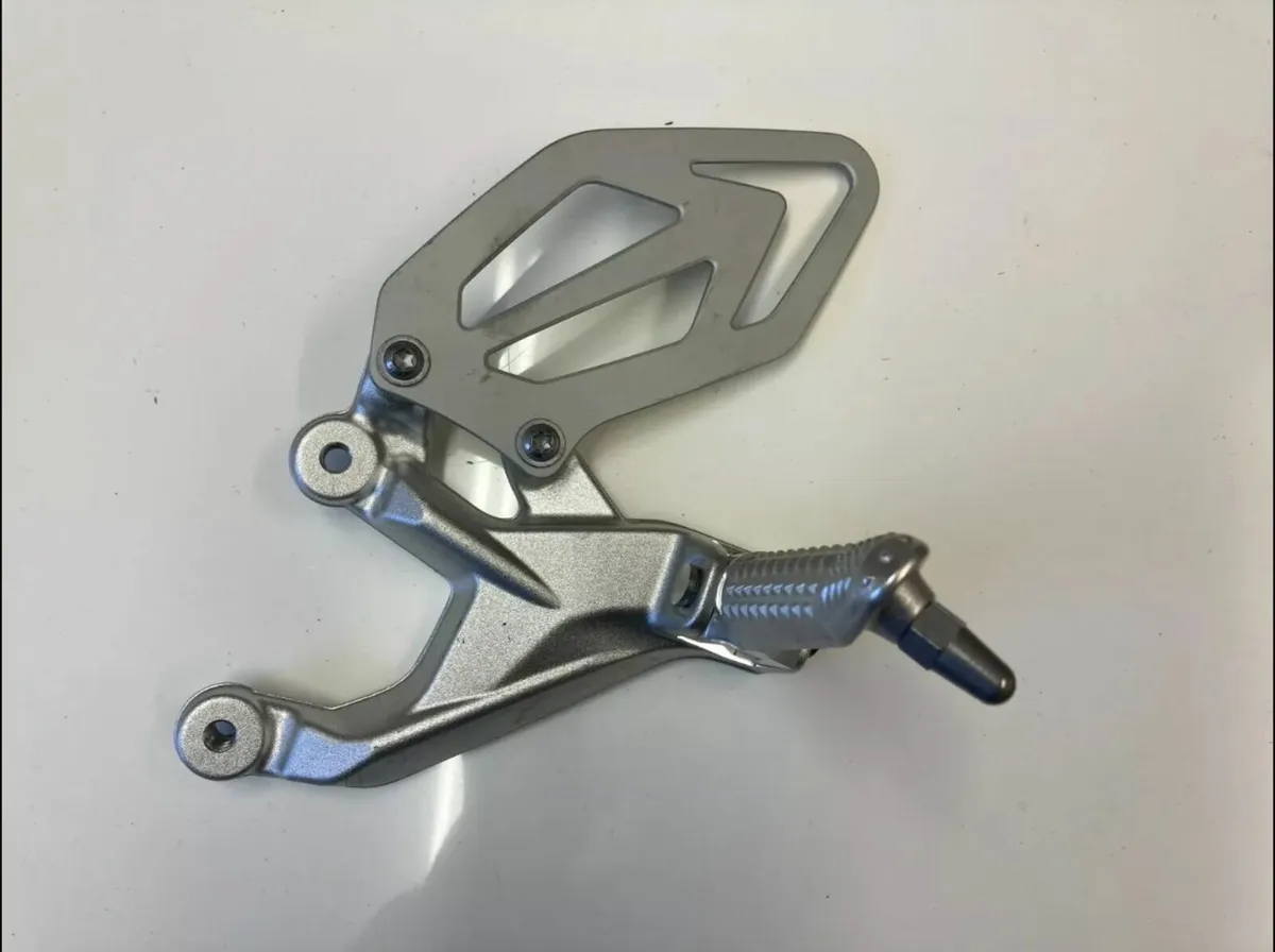 Silver Motorcycle Front Foot Pegs Bracket Fit