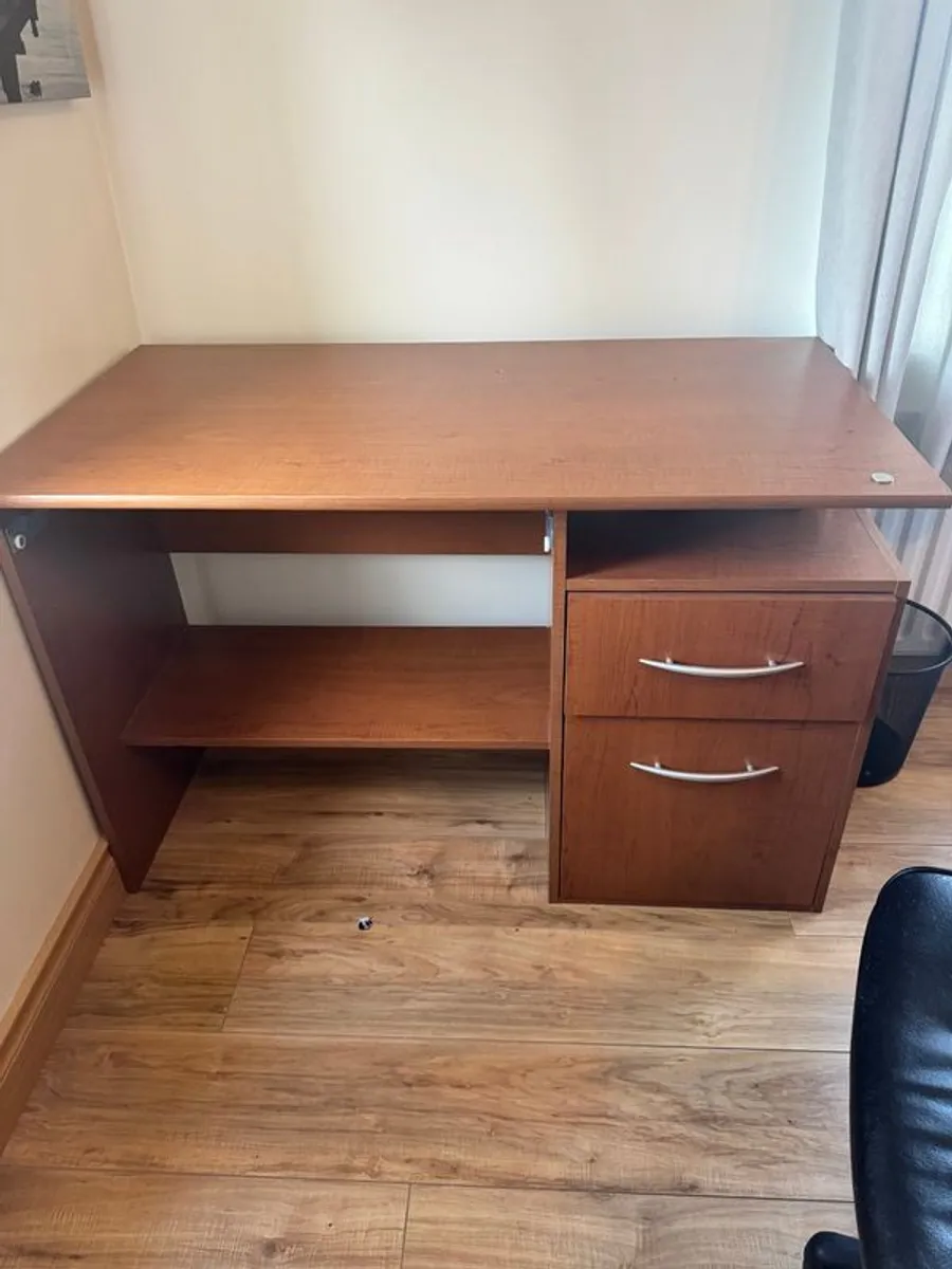 Office desk, office chair, 4 drawer unit - Image 2