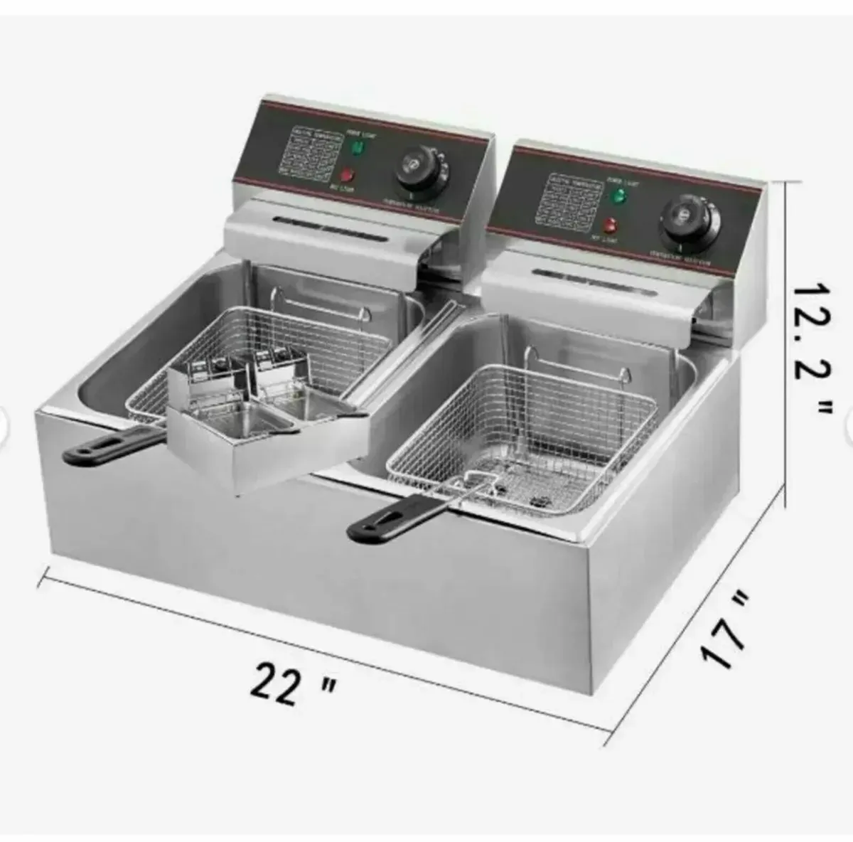 Deep Fryer 12L – Commercial Electric 5000W - Image 2